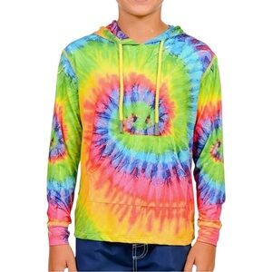 INGEAR Boys UPF 50+ Sun protection UV Long Sleeve Hoodie with kangaroo Pockets